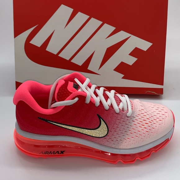 pink and white nike shoes for women